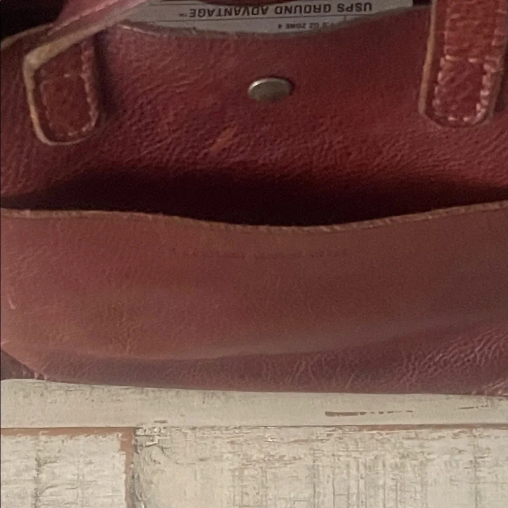 Portland Leather Rich Brown Tote - Picture 8 of 10